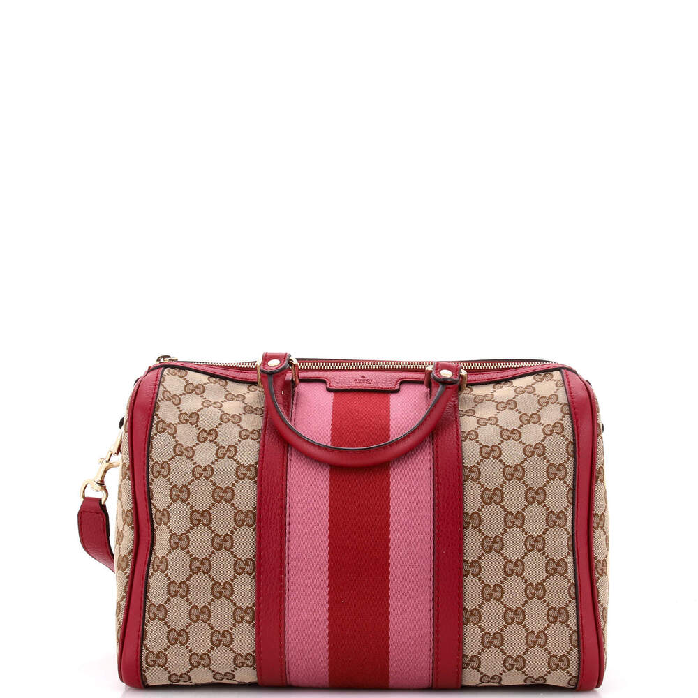 Gucci Medium Vintage Web Boston Bag
